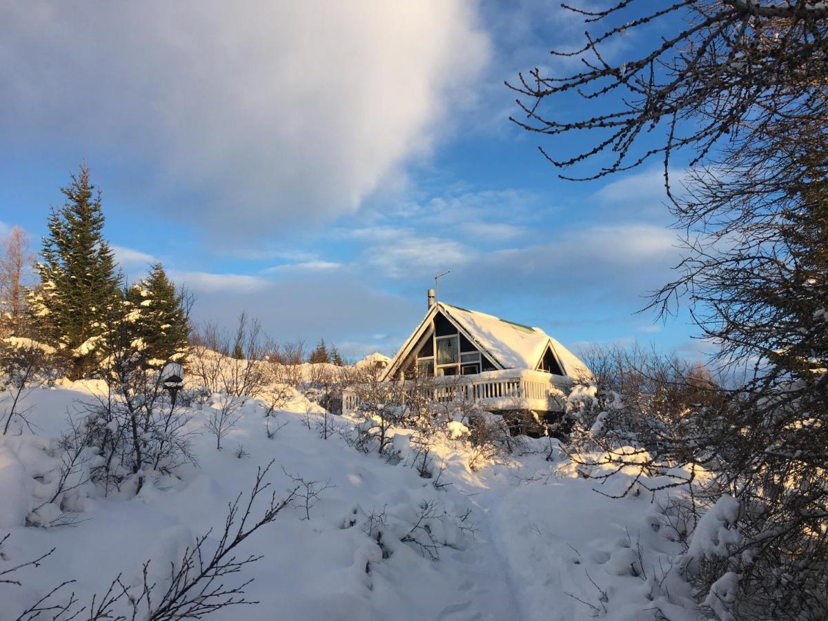 Bjoerk - A Cozy Hilltop Cottage - Great Location! Blaskogabyggd Exterior photo