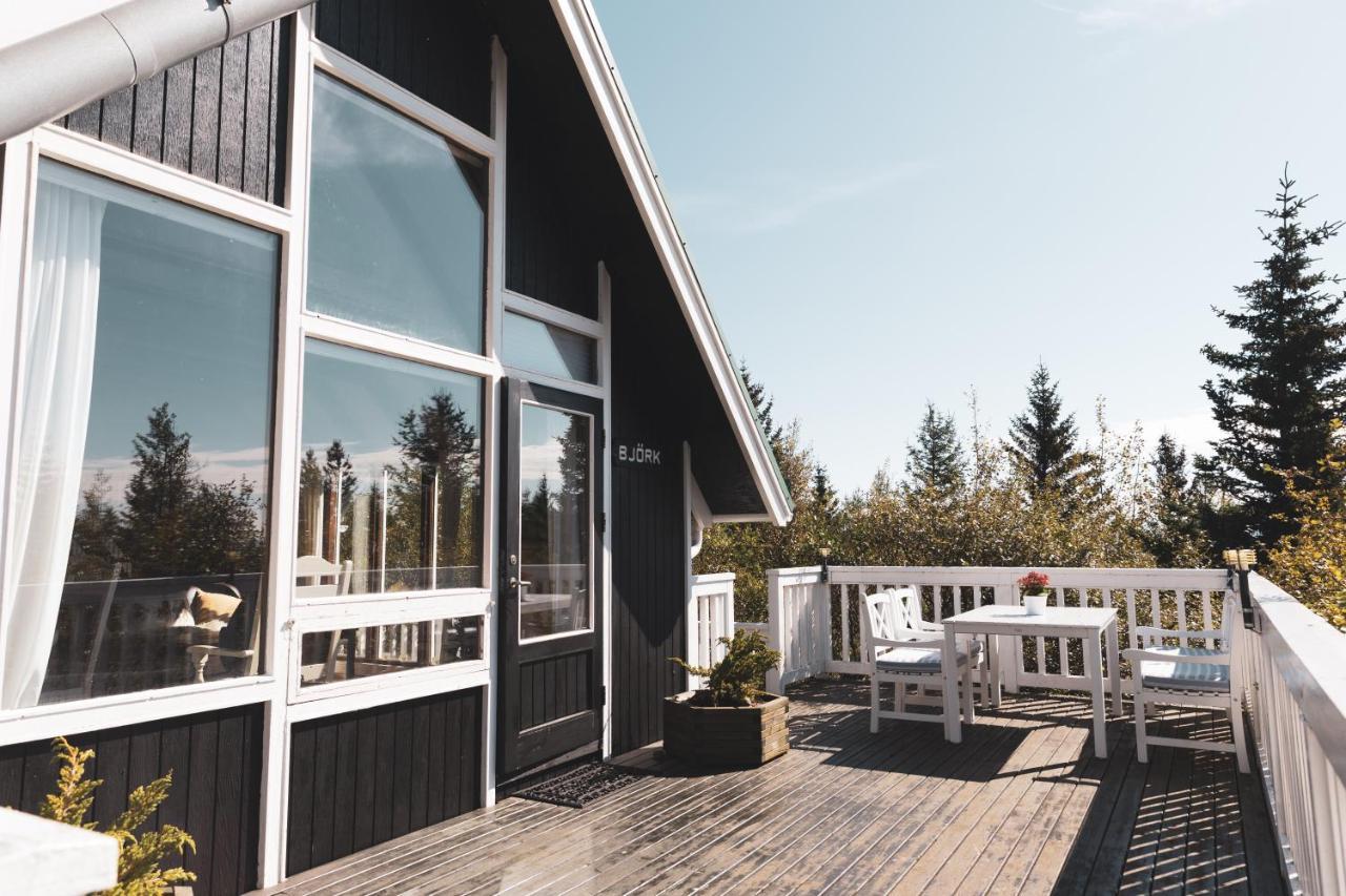 Bjoerk - A Cozy Hilltop Cottage - Great Location! Blaskogabyggd Exterior photo